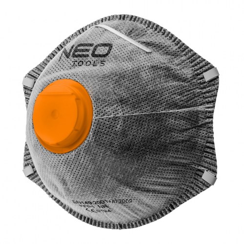 Respirátor s aktívnym uhlím a ventilom FFP2, 3 ks NEO