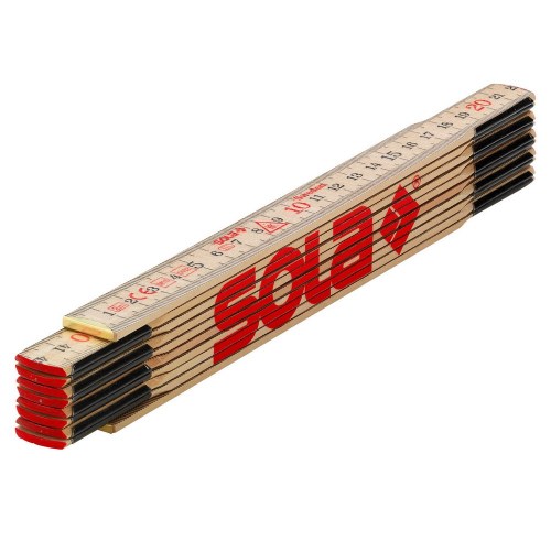 Skladací meter drevený 2m SOLA